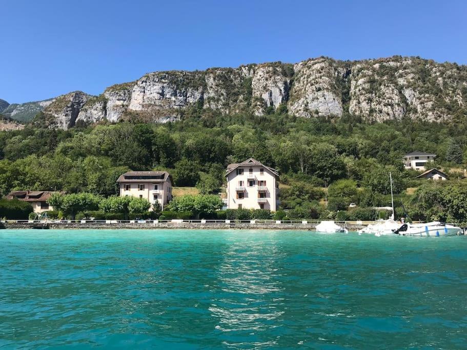Rare 2 Bedroom With Private Beach On Lake Annecy 두사르 외부 사진